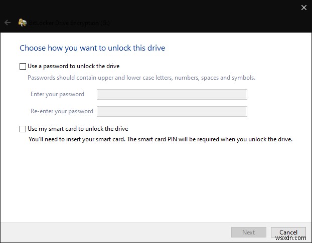Windows 10 に組み込まれているディスク全体の暗号化ツールである BitLocker の使用を開始する