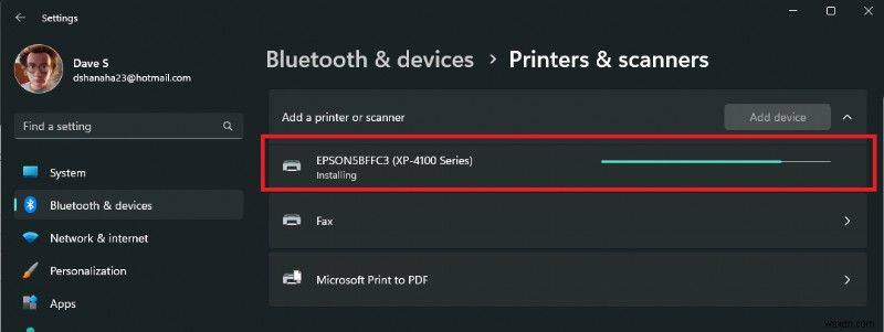 Windows 11 でプリンターまたはスキャナーを追加する方法
