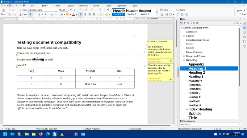 LibreOffice 7.2 レビュー - 転換点?