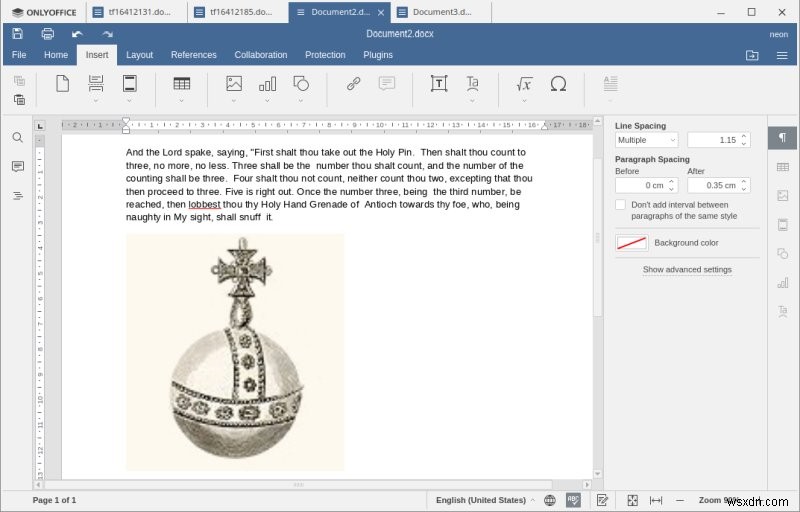 OnlyOffice Desktop Editors 5.5.1 - 良いが改善の余地あり