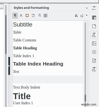 LibreOffice スタイル - 私のスタイルは爆弾 didi bom di deng