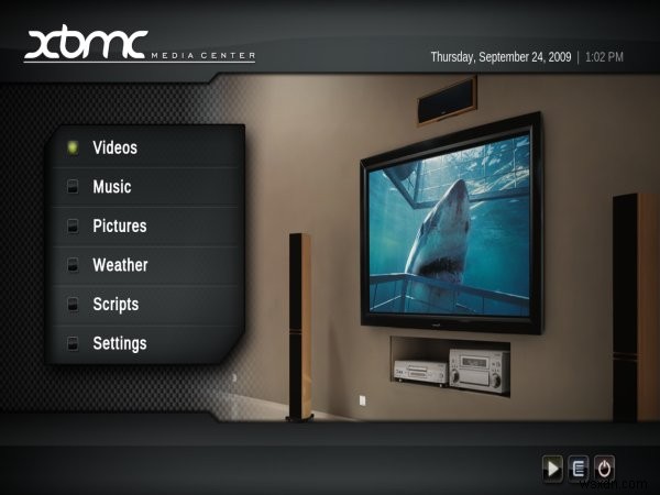 XBMC メディア センター