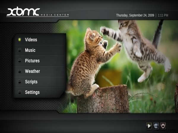 XBMC メディア センター