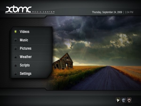 XBMC メディア センター