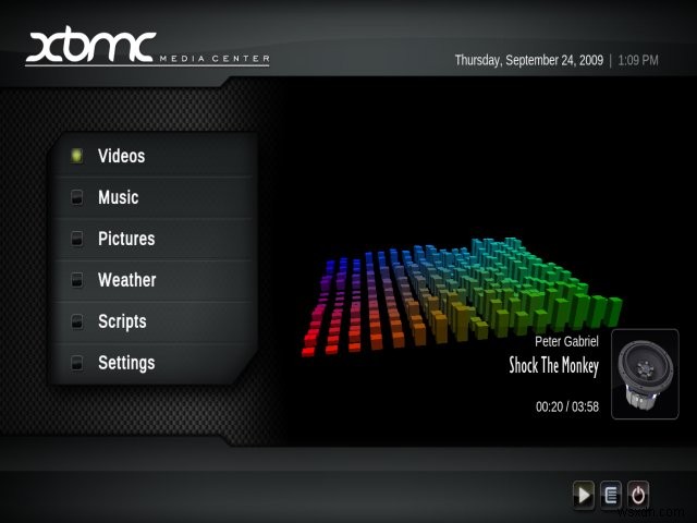 XBMC メディア センター