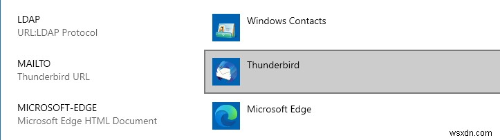 Thunderbird &no email associated to perform action エラー