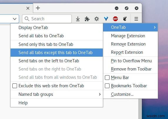 Firefox OneTab - 1 つのタブですべてを管理