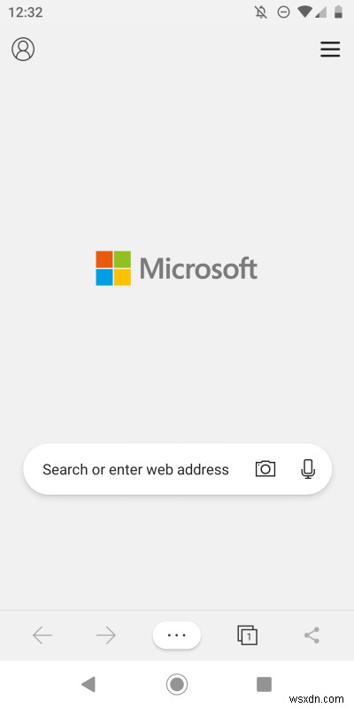 Android の Microsoft Edge - 鋭利なものに注意