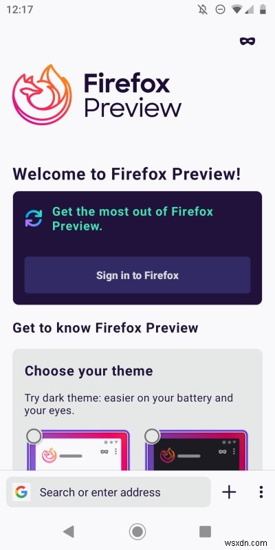 Android 版 Firefox プレビュー - 興味深い
