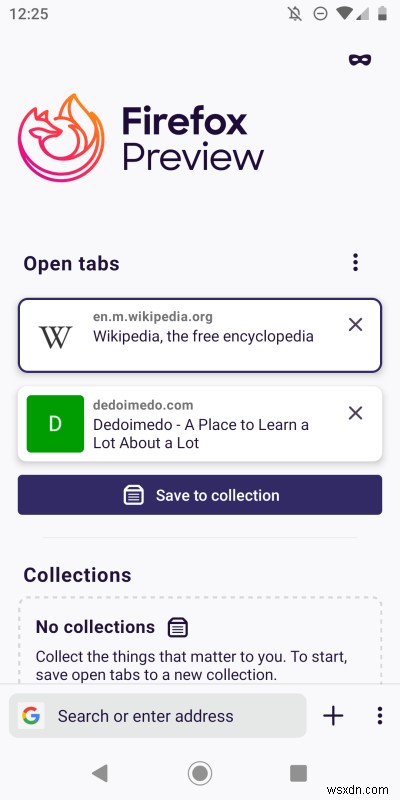 Android 版 Firefox プレビュー - 興味深い