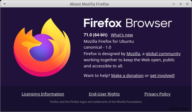 Firefox 71 &72 - 昔の火災の一部が復活