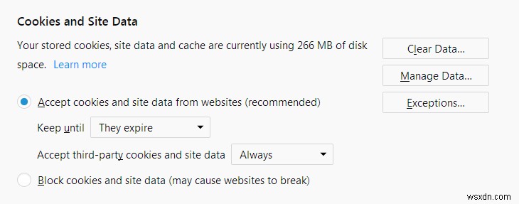 Firefox と Cookie の破損の問題