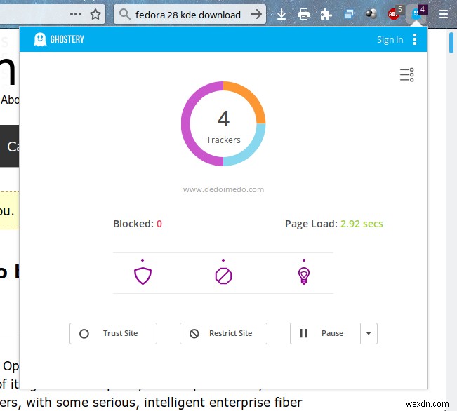 Ghostery - 追跡者の目はあなたにあります