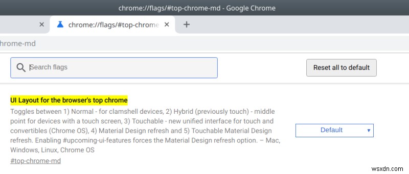 Google Chrome 69 で UI テーマを変更する