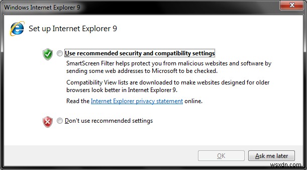 Internet Explorer 9 ベータ プレビュー - よくできました Microsoft
