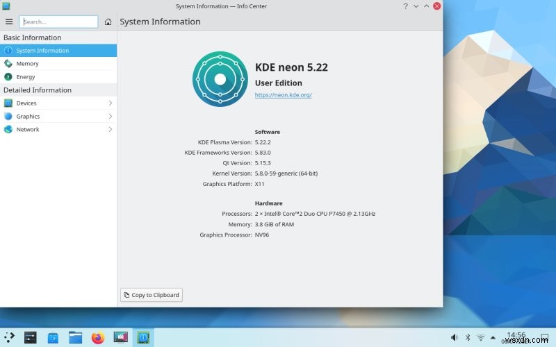 私の 2009 LG ラップトップは KDE ネオンを実行しています