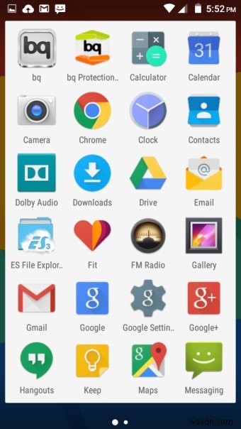Aquaris E4.5 Ubuntu Phone - Android 搭載