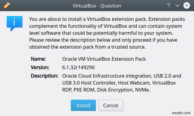 VirtualBox &NS_ERROR_FAILURE エラー