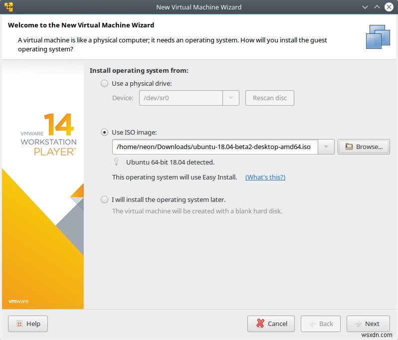 VMware Player 14 のレビュー - 別の現実