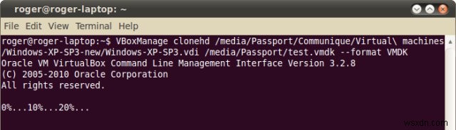 VirtualBox VDI を VMware VMDK ディスクに変換する方法