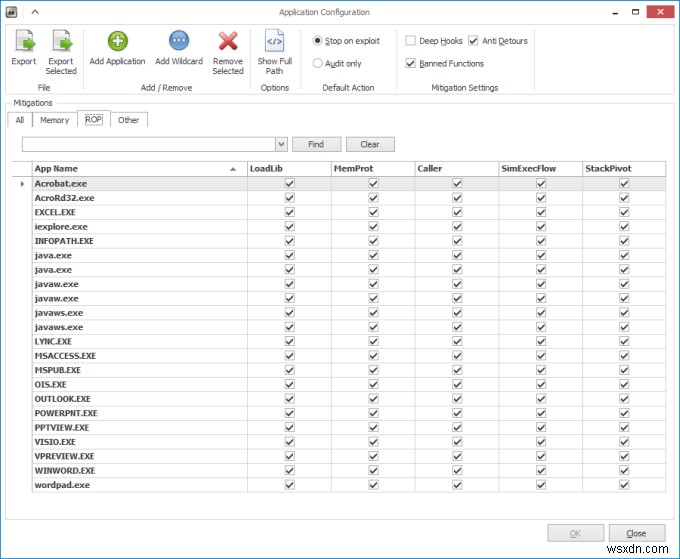 Microsoft EMET v4 のレビューと広範なチュートリアル