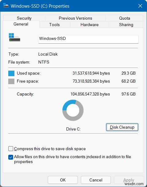 Windows のディスク スペース クリーンアップ ツールと方法