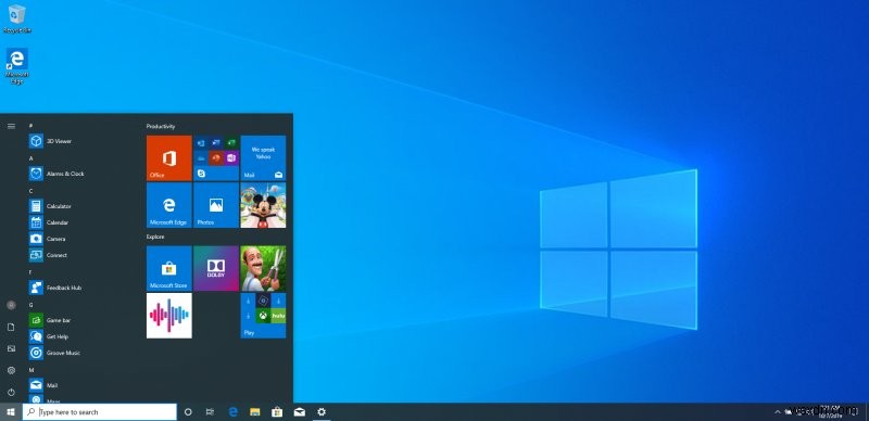 Windows 10 の最近のビルドとローカル アカウントのセットアップ