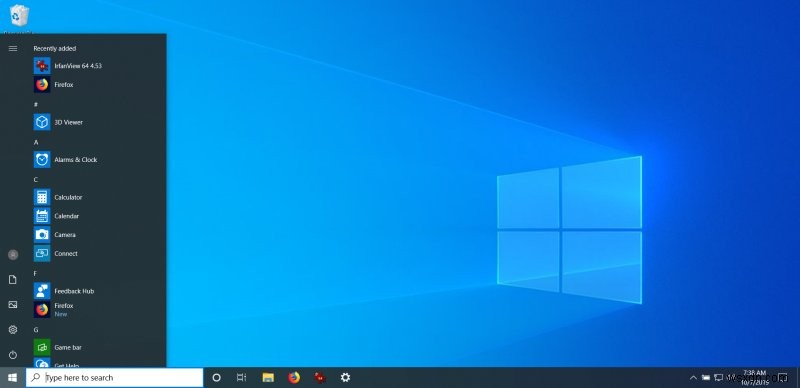 Windows 10 の最近のビルドとローカル アカウントのセットアップ