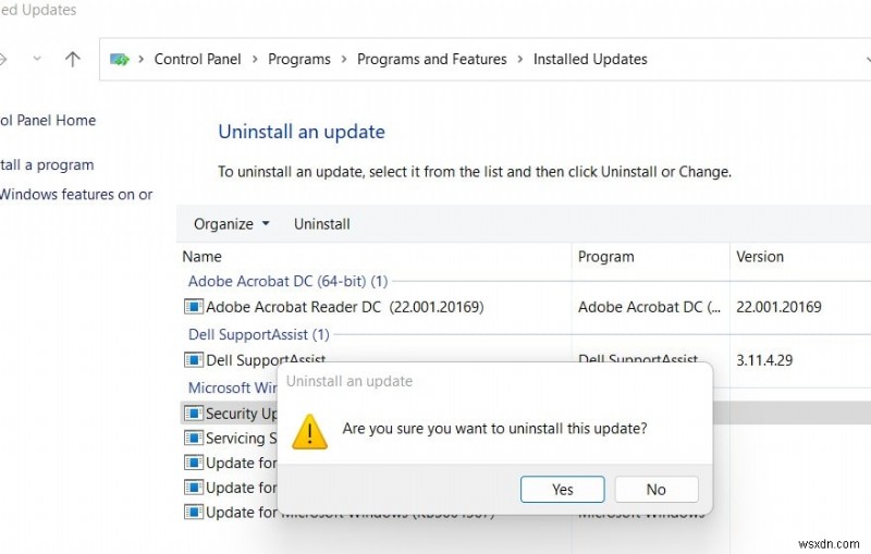 Windows 11:Windows Update をアンインストールする方法 (4 つの方法)