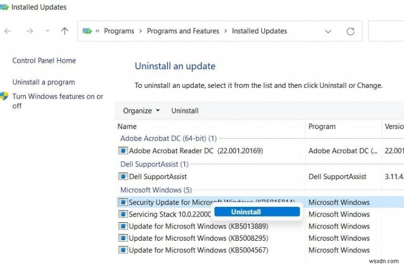 Windows 11:Windows Update をアンインストールする方法 (4 つの方法)