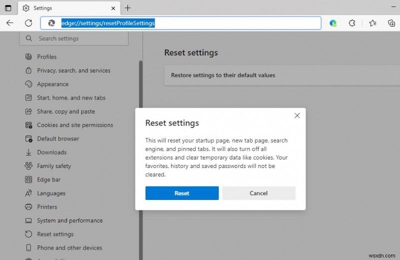 Windows 11 の更新後に Microsoft Edge が機能しない