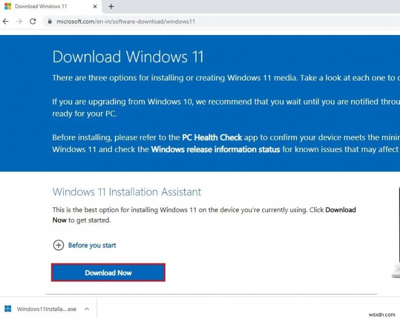 Windows 11 無料アップグレード:Windows 11 インストール アシスタントの使用