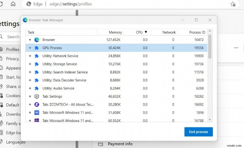 Windows 11 で Microsoft Edge の高い CPU 使用率を修正するにはどうすればよいですか?