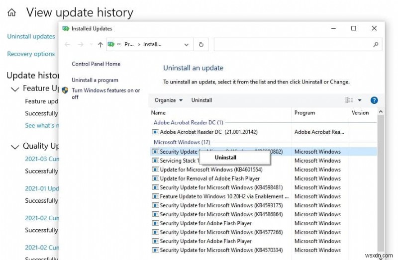 Windows 10 KB5000802 で APC INDEX MISMATCH エラーが発生する?ここに回避策があります