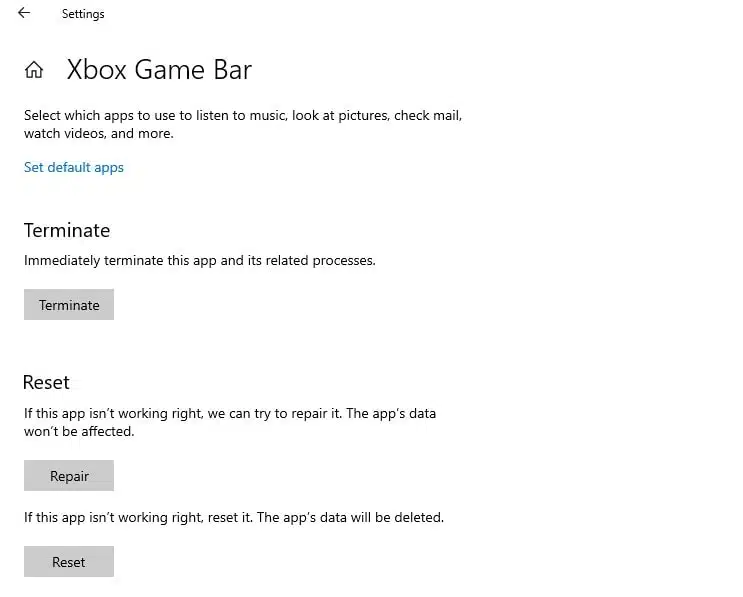 解決済み:Xbox Game Bar – Windows10 でのエラー 0x803F8001