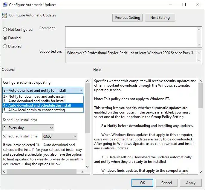 Windows 10 (Home エディション) で自動更新を無効にする方法