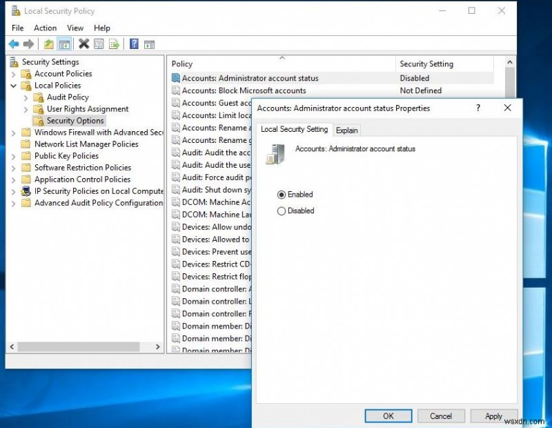 Windows 10、8.1、および 7 で非表示の管理者アカウントを有効にする方法