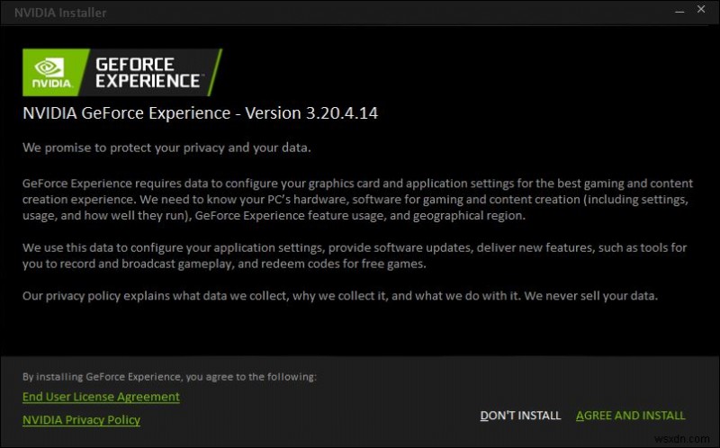 Windows 10 で GeForce Experience エラー コード 0x0003 を修正する方法