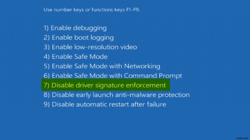 Windows 10 でドライバ署名の強制を無効にする方法