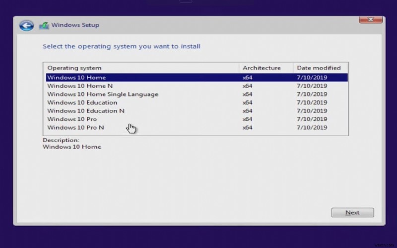 Windows 10 2022 アップデート バージョン 22H2 を USB からクリーン インストール