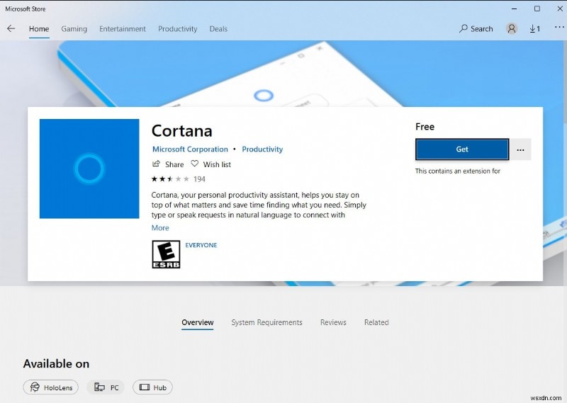 解決済み:Cortana が Windows 10 バージョン 22H2 で動作しない