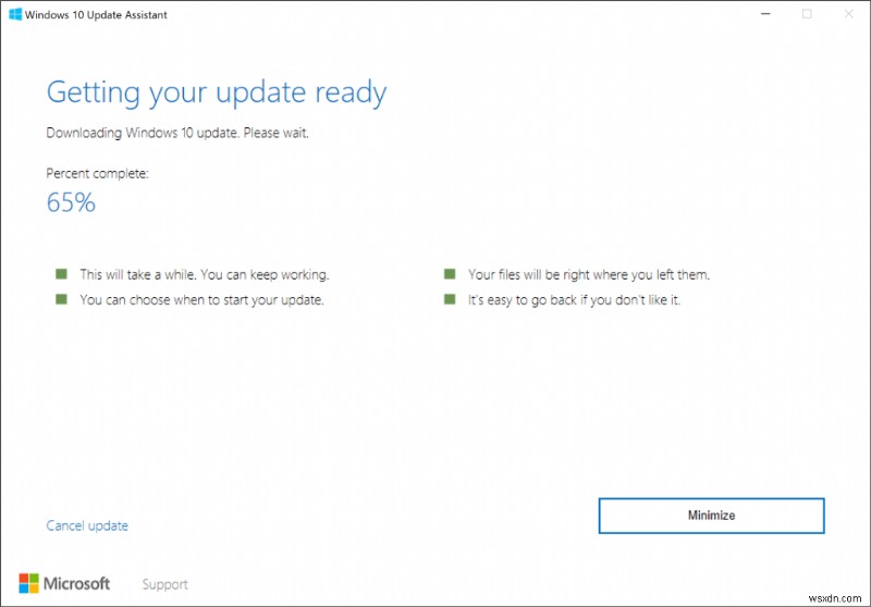 Update Assistant ツールを使用した Windows 10 22H2 のダウンロード