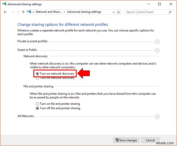 Windows 10 のネットワーク共有設定をカスタマイズする方法