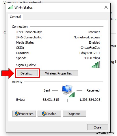 コントロール パネルの方法でワイヤレス ネットワークを操作する (Windows 10)