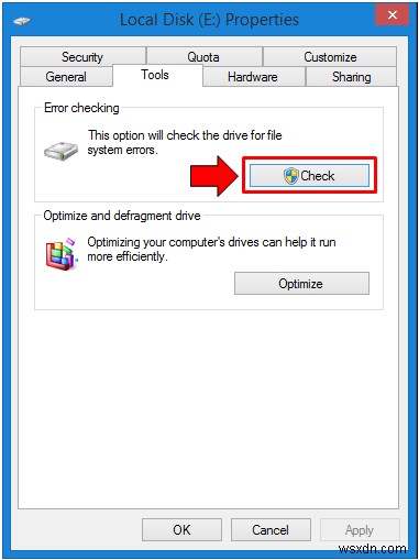 Windows ディスク チェックでハード ドライブのパーティションをテストする方法