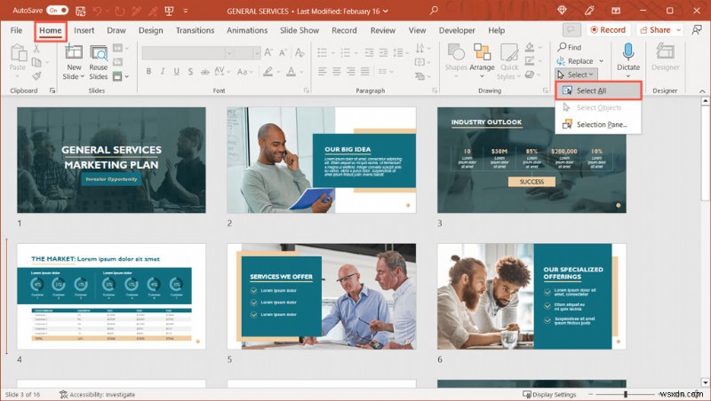 PowerPoint で複数またはすべてのスライドを簡単に選択する – クイックガイド 