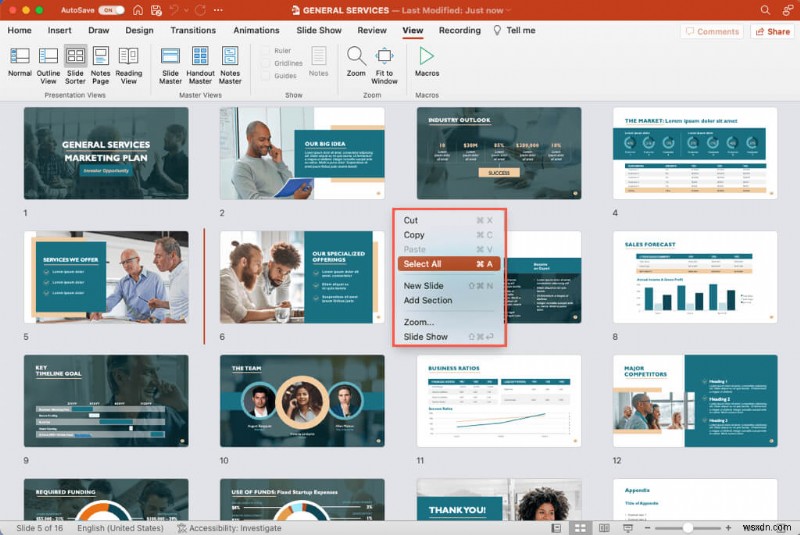 PowerPoint で複数またはすべてのスライドを簡単に選択する – クイックガイド 