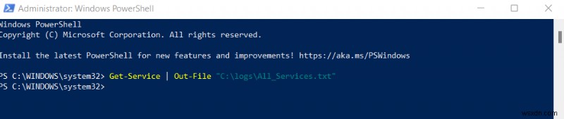 PowerShell またはコマンド プロンプトを使用してすべての Windows サービスを簡単に一覧表示 