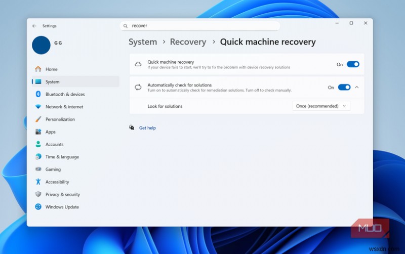 Windows 11 の組み込み自己修復モードを発見 - USB は不要 