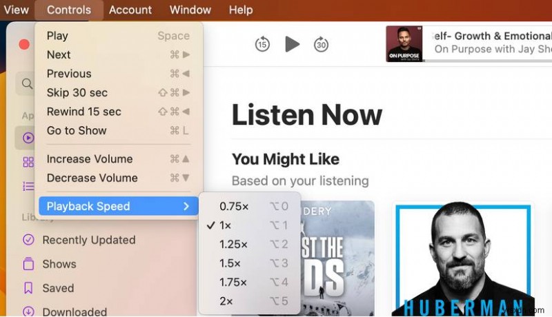 macOS で Podcasts アプリを使いこなす:ステップバイステップの初心者ガイド 